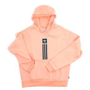 ADIDAS SOLID PILLAR HOODED SWEATSHIRT (GLOW PINK)